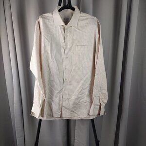Sam Surin Gold/White Checked 8 Button Dress Shirt (See photo's for approx meas)